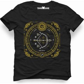 Tshirthane Yay Burcu Sagittarius Siyah Erkek T-shirt