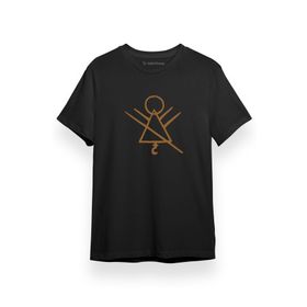 Tshirthane Yellowjackets Symbol Siyah Kısa Kol Erkek T-shirt