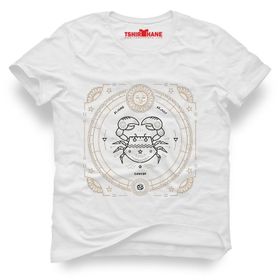 Tshirthane Yengeç Burcu Cancer Beyaz Erkek Tshirt