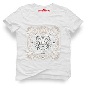 Tshirthane Yengeç Burcu Cancer Beyaz Erkek Tshirt