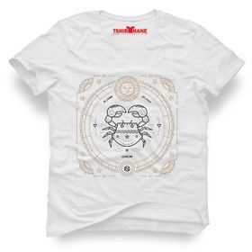 Tshirthane Yengeç Burcu Cancer Beyaz Erkek Tshirt