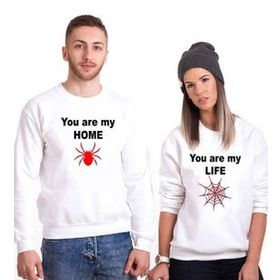 Tshirthane You Are My Home 2'li Sevgili Sweatshirt