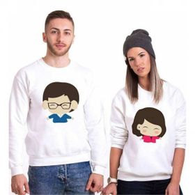 Tshirthane Yukarı bak Sevgili Kombinleri Sweatshirt
