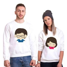Tshirthane Yukarı bak Sevgili Kombinleri Sweatshirt