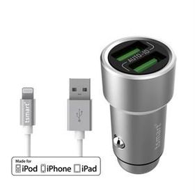 Tsmart 3.6 A Apple Lisans Şarj Kablolu Araç Şarj Cihazı
