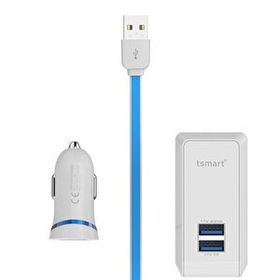 Tsmart Apple Lisans Şarj Kablolu 3 in1 Şarj Seti