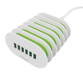 Tsmart Ergonomik Dizayn 6 USB Çıkışlı Şarj Cihazı