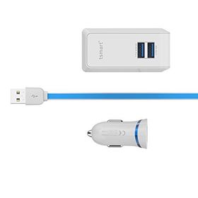 Tsmart iPhone Şarj Kablolu 3 in1 Şarj Seti