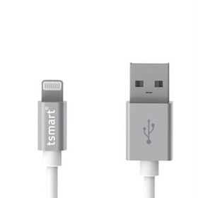 Tsmart MFI Lisanslı Lightning Silver Data Kablo