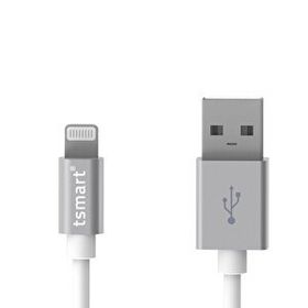 Tsmart MFI Lisanslı Lightning Silver Data Kablo