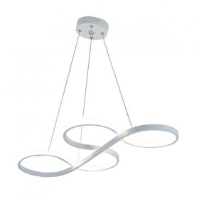 TT Aydınlatma TT025-BY Yılan Modeli Mat Beyaz Led Avize