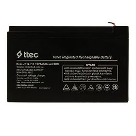 Ttec 2024 12 V 7 Ah Bakımsız Kuru Akü