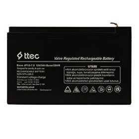 Ttec 2024 12 V 7 Ah Bakımsız Kuru Akü