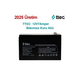 Ttec 2025 12 V 7 Ah Base Bakımsız Kuru Akü