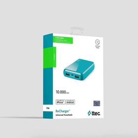 Ttec 2BB156TZ Turkuaz 10.000mAh Taşınabilir Şarj Cihazı