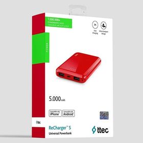 Ttec 2BB173K Kırmızı 5000 mAh Powerbank