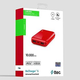 Ttec 2BB174K Kırmızı 10000 mAh Powerbank