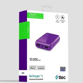 Ttec 2BB174MR Mor 10000 mAh Powerbank