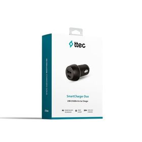 Ttec 2CKS24S Siyah USB-C+USB-A 32W Araç İçi Şarj Aleti