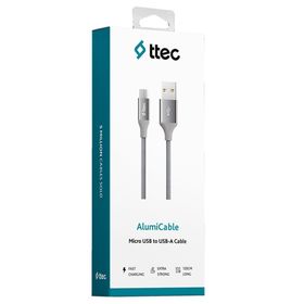 TTEC 2DK11UG Alumicable Micro USB Şarj Kablosu Uzay Grisi