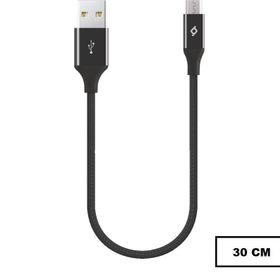 Ttec 2DK25S Siyah 30 cm Alumi Cable Micro USB Şarj ve Data Kablosu