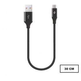 Ttec 2DK25S Siyah 30 cm Alumi Cable Micro USB Şarj ve Data Kablosu