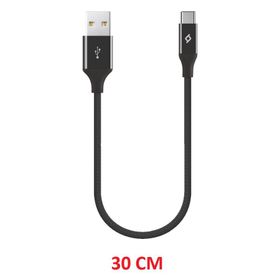 Ttec 2DK26S Siyah 30 cm Alumi Cable Type-C Şarj ve Data Kablosu