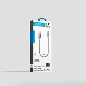 Ttec 2DK26UG Alumi Cable Mini 30 cm Uzay Grisi Type-C Şarj Ve Data Kablosu