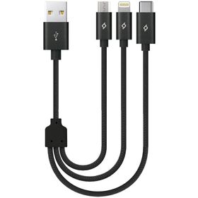 Ttec 2DK28S Siyah Alumi Cable Mini 30 cm Şarj ve Data Kablosu