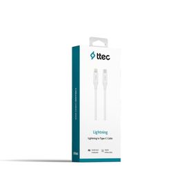 Ttec 2DK40B Beyaz Type-C Lightning Hızlı Şarj Kablosu