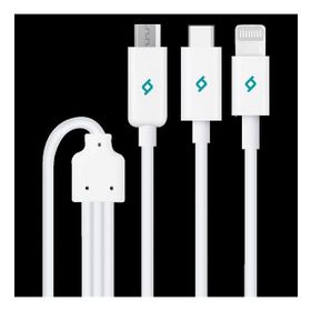 Ttec 2DK7521 Trio Type-C Beyaz Micro USB Şarj Kablosu