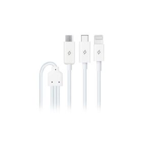 Ttec 2DK7521 Trio Type-C Beyaz Micro USB Şarj Kablosu