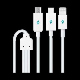 Ttec 2DK7521 Trio Type-C Beyaz Micro USB Şarj Kablosu