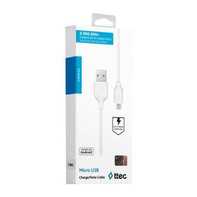 Ttec 2DK7530B Beyaz Mikro USB Şarj Kablosu