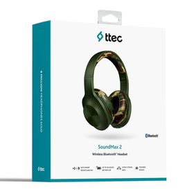 Ttec 2KM131YK SoundMax 2 Yeşil Kamuflaj Bluetooth 5.0 Kulak Üstü Kulaklık