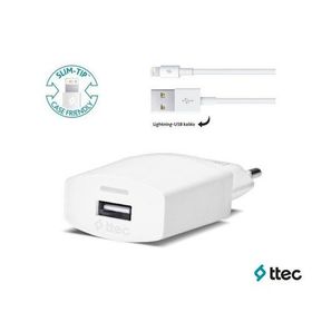 Ttec 2SCC2001B Compact Lightning Kablolu Beyaz Seyahat Şarj Cihazı