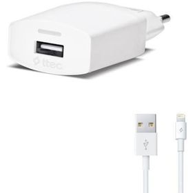 Ttec 2SCC2001B Compact Lightning Kablolu Beyaz Seyahat Şarj Cihazı