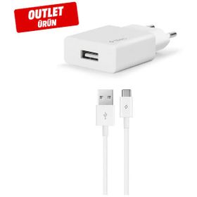 Ttec 2SCS20CB Beyaz Smartcharger 2A+TYPE-C Kablo Seyahat Şarj Aleti
