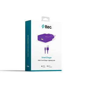 Ttec 2SCS20CMR Mor Cep Telefonu Şarj Aleti ve Kablosu