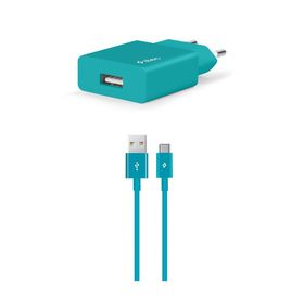 Ttec 2SCS20CTZ Turkuaz SmartCharger 2.1A+Type-C Kablo Seyahat Şarj Cihazı