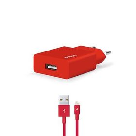 Ttec 2SCS20LK Kırmızı Smart Charger 2.1A Seyahat Şarj Cihazı ve Lightning Kablo