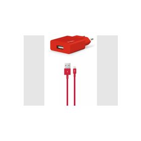 Ttec 2SCS20LK Kırmızı Smart Charger 2.1A Seyahat Şarj Cihazı ve Lightning Kablo