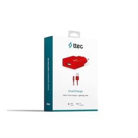 Ttec 2SCS20MK Kırmızı Cep Telefonu Şarj Aleti ve Kablosu