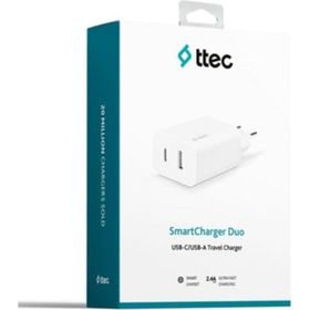 Ttec 2SCS25B Beyaz Cep Telefonu Şarj Aleti