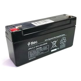 Ttec 6 V 3,2 Ah Siyah Bakımsız Kuru Akü
