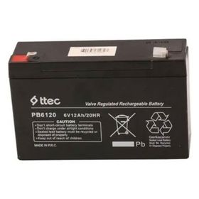 Ttec 6 Volt 12 Amper 151x50x94 mm Akü