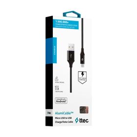 Ttec Alumicable Micro USB Şarj Kablo Siyah