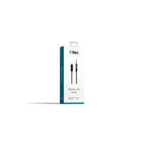 Ttec Aux - Lightning 100 cm Siyah Ses Kablosu