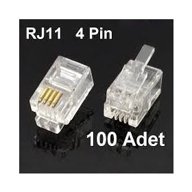 Ttec Business 4P4C Rj9 Plug 100 Lü Paket