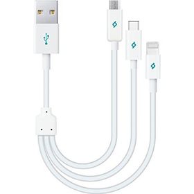 Ttec DK31 AlumiCable Mini Trio Üçü Bir Arada Şarj ve Data Kablosu